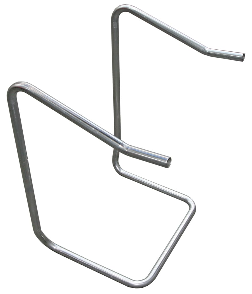 Stabiler Metallständer für Geräte oder Werkzeuge, ideal für Werkstätten und Garagen. Der Halter bietet eine sichere Aufbewahrungslösung und ist aus robustem Material gefertigt.